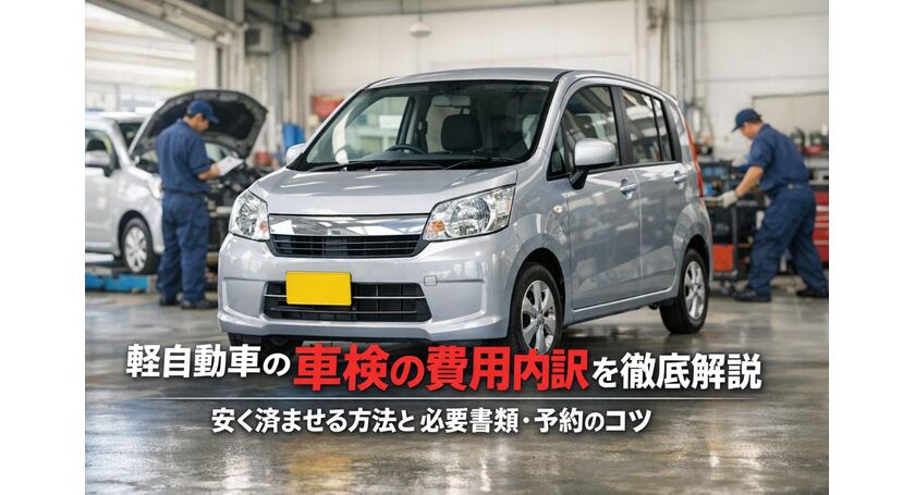 軽自動車の車検の費用内訳を徹底解説｜安く済ませる方法と必要書類 
