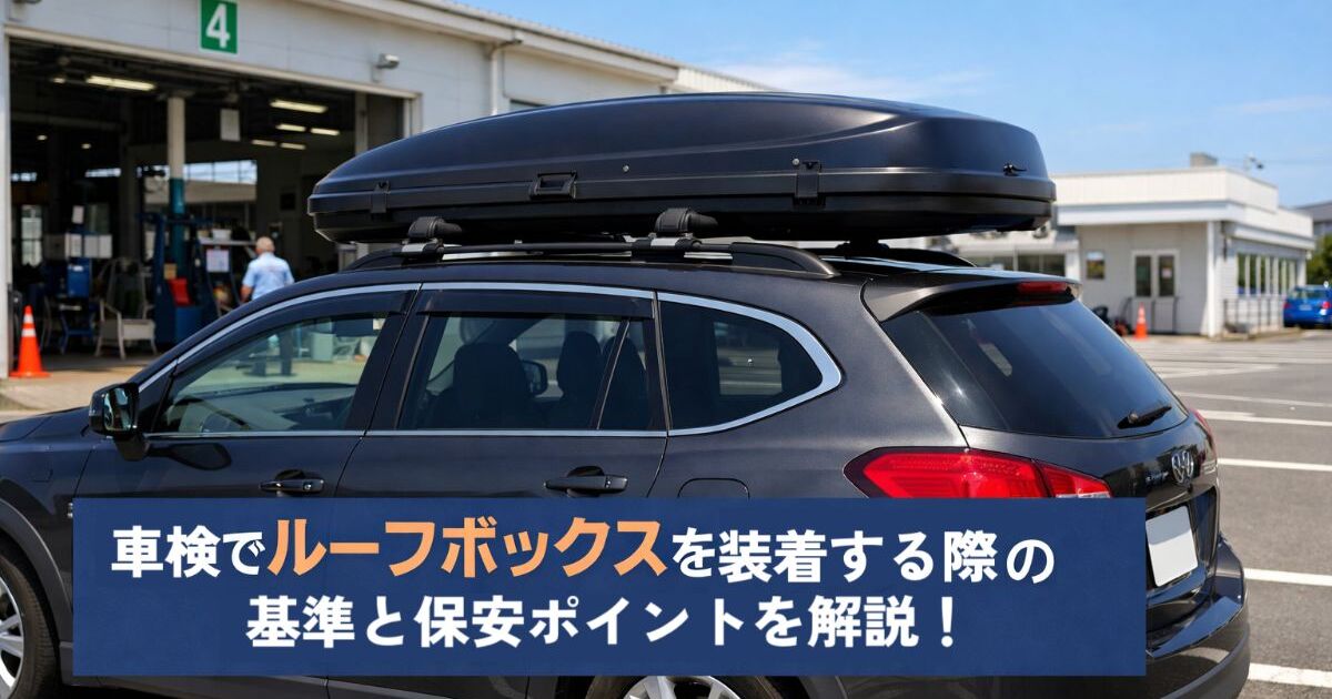 車検でルーフボックスを装着する際の基準と保安ポイントを解説 